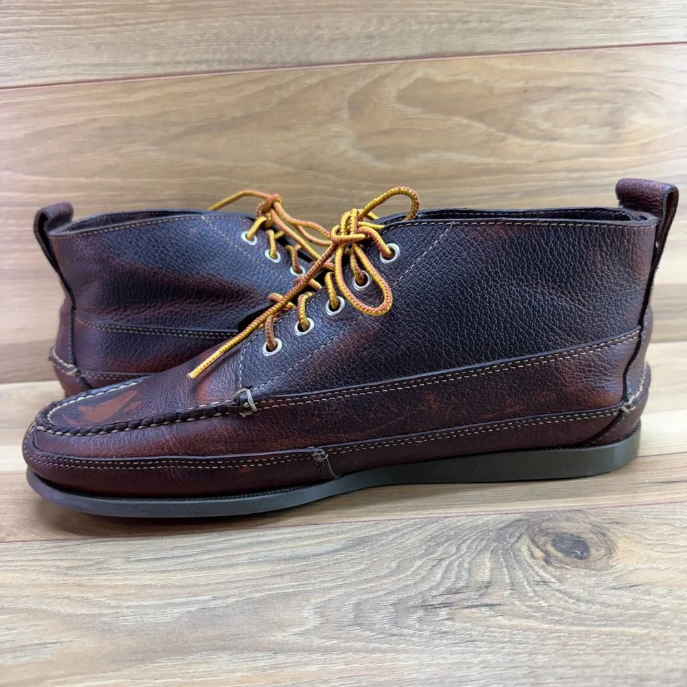 LL BEAN Jackman Moc Toe Chukka Boot Mens 11 D Handsewn Casual Outdoor Heritage